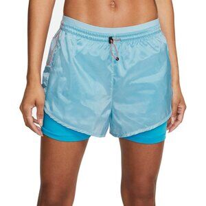 Nike Women's Clash Tempo Luxe Running Shorts Blue DM7739-494 Size XS X-Small